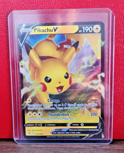Pokemon TCG Pikachu V Vivid Voltage 043/185 Full Art Holo Ultra Rare - Image 1