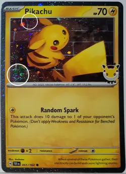 Fart Swirl 🌀 Pikachu 051/162 Cosmos Holo Rare Pokemon Day Promo 2026 TCG - Image 2