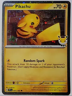 Fart Swirl 🌀 Pikachu 051/162 Cosmos Holo Rare Pokemon Day Promo 2026 TCG - Image 4