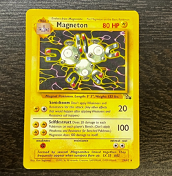 POKEMON TCG - ENGLISH FOSSIL SET MAGNETON 26/62 NON HOLO RARE LP MP - Image 1