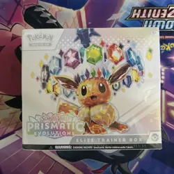 Pokemon TCG Prismatic Evolutions Elite Trainer Box Damaged - Image 1