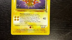 POKEMON TCG - ENGLISH FOSSIL SET ZAPDOS 30/62 NON HOLO RARE LP MP #2 - Image 3