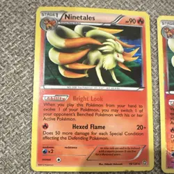 Pokemon TCG Lot of 2: Ninetales 19/124 Dragons Exalted Regular & Holo - Image 2