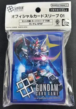 Gundam/EFSF Gundam Card Game Official Japanese 70 Sleeves GA2 FS JP NEW - Image 1