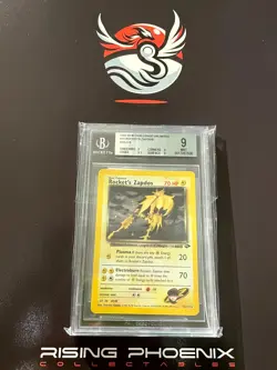 Rising Phoenix Pokemon - Rocket Zapdos 15/132 BGS9 Mint Gym Challenge Eng #2489 - Image 1