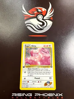 Rising Phoenix Pokemon Koga's Ditto 10/132 1st Edition Gym Challeng MP Eng #2585 - Image 1