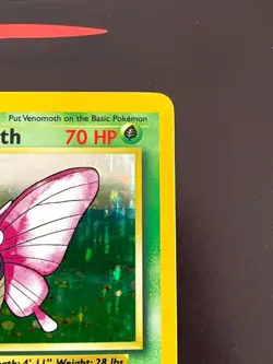 Rising Phoenix Pokemon Venomoth 13/64 Jungle No Symbol Error Holo Good Eng #2610 - Image 3