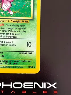 Rising Phoenix Pokemon Venomoth 13/64 Jungle No Symbol Error Holo Good Eng #2610 - Image 5