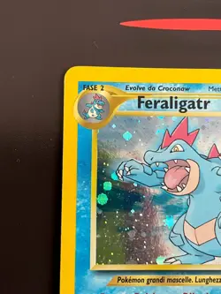 Rising Phoenix Pokemon - Feraligatr 5/111 Neo Genesis Holo Good Ita #2614 - Image 2