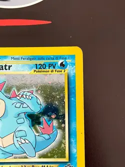 Rising Phoenix Pokemon - Feraligatr 5/111 Neo Genesis Holo Good Ita #2614 - Image 3