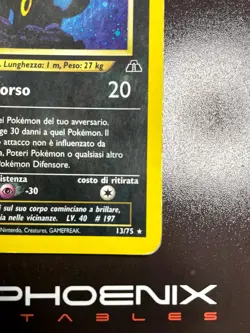 Rising Phoenix Pokemon - Umbreon 13/75 Neo Discovery Holo Played Ita #2587 - Image 5
