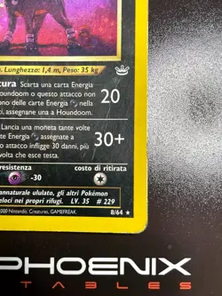 Rising Phoenix Pokemon - Houndoom 8/64 Neo Revelation Holo Rare Poor Ita #2589 - Image 5