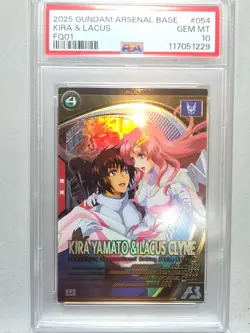 Gundam Arsenal Base Kira Lacus U Rare PSA10 Trading Card Officially Graded - Image 1