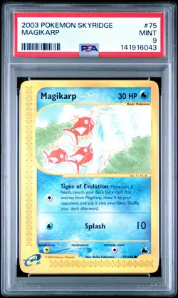 2003 POKEMON SKYRIDGE #75 MAGIKARP PSA 9 - Image 1