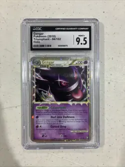 2010 Pokemon Gengar Prime Triumphant Holo Ultra Rare #94 CGC 9.5 MINT - Image 1