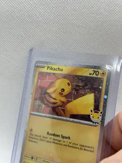 Pokemon Pikachu 051/162 Promo Stamped 2026 Pokemon Day VERY RARE TAIL SWIRL - Image 1