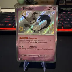 Mimikyu 160/091 Pokemon Sv: Paldean Fates Baby Shiny Holo - Image 1