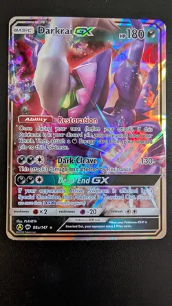 Pokemon Darkrai GX Alternate Art Full Art Promo Holo 088A/147 180 HP - Image 1