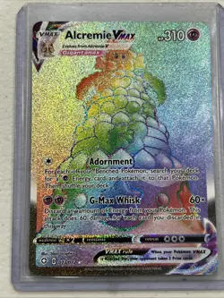 2021 Pokemon Shining Fates Alcremie Vmax 073/072 Secret Rare Rainbow Holo - Image 3
