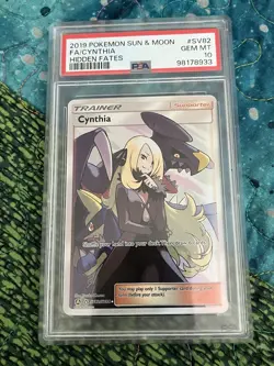 Pokemon TCG Cynthia SV82/SV94 Hidden Fates Shiny Vault PSA 10 (See Photos!) - Image 1