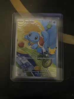 First Partner Illustration Squirtle Promo Full Art Holo 039 Pokemon TCG - Image 1