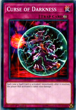Curse of Darkness SR06-EN039 Yu-Gi-Oh! 1st Edition LP - Image 1