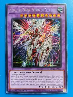 Near Mint Yugioh Nerva the Power Patron of Creation DUAD-EN033 Secret Rare 1st - Image 1