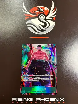 Rising Phoenix One Piece - Roronoa Zoro OP06-118 Holo NM Jap #0247 - Image 1