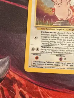 POKEMON TCG WOTC JUNGLE CLEFABLE #1/64 HOLO RARE UNLIMITED 1999 MODERATELY PLAY - Image 5