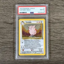 1999 Clefable Jungle Set Holo Rare Unlimited 1/64 Pokemon TCG PSA 8 NM-MT - Image 1