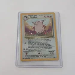 Pokemon TCG Clefable Jungle 1/64 Holo Unlimited Holo Rare MP - Image 1