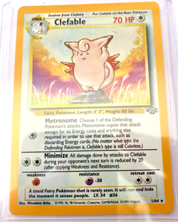 Pokemon TCG Clefable Jungle 1/64 Holo Unlimited Holo Rare - Image 1
