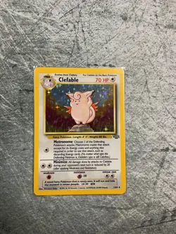 Pokemon TCG Clefable Jungle 1/64 Holo Unlimited Holo Rare - Image 1