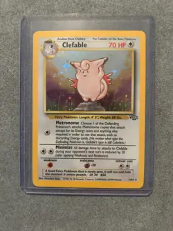 Pokemon TCG Clefable Jungle 1/64 Holo Unlimited Holo Rare - Image 1