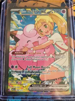 Pokemon Lillie's Clefairy EX SIR 280/217 Ascended Heroes - NM - Image 1