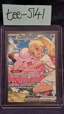Pokemon TCG Lillie's Clefairy EX SIR #280/217; Ascended Heroes Pack Fresh - Image 1