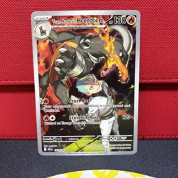 Pokemon TCG Destined Rivals - 191/182 Team Rocket's Houndoom - Illustration Rare - Image 1