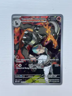 Pokemon TCG Team Rocket's Houndoom Illustration Rare Destined Rivals 191/182 - Image 1