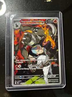 Pokemon TCG Team Rocket's Houndoom Illustration Rare Destined Rivals 191/182 - Image 1