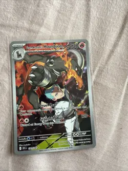 Pokemon TCG Team Rocket's Houndoom Illustration Rare Destined Rivals 191/182 - Image 1