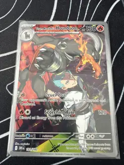 Pokemon TCG Team Rocket's Houndoom Illustration Rare Destined Rivals 191/182 - Image 1
