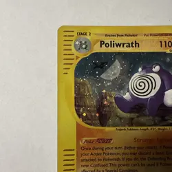 2003 Pokemon Poliwrath H24/H32 Holo Rare Skyridge e-Reader WOTC Era - Image 2