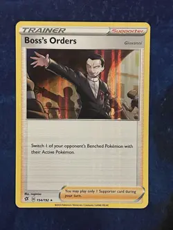 Pokemon Boss's Orders Holo Rare # 154/192 - SWSH Rebel Clash - LP - Image 1