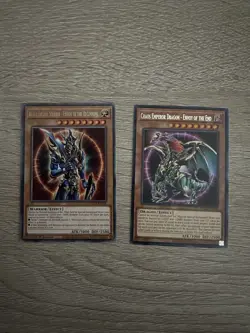 Yugioh Cards Black Luster Soldier Envoy Of Chaos Emperor Dragon Set With Gift - Image 1