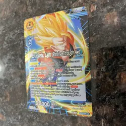 SS Gogeta Light Shining Through Hell Leader Foil Dragon Ball Super Card Game NM - Image 2
