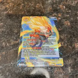 SS Gogeta Light Shining Through Hell Leader Foil Dragon Ball Super Card Game NM - Image 4