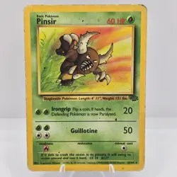 Pokemon TCG Pinsir 25/64 Jungle Rare Non Holo WOTC Vintage Card HP - Image 1