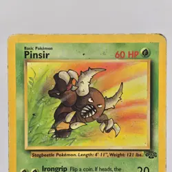 Pokemon TCG Pinsir 25/64 Jungle Rare Non Holo WOTC Vintage Card HP - Image 4