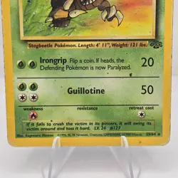 Pokemon TCG Pinsir 25/64 Jungle Rare Non Holo WOTC Vintage Card HP - Image 5