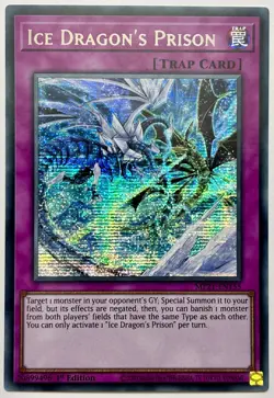 MP21-EN155 Ice Dragon's Prison - Secret Rare 1st Edition Near Mint YuGiOh Card - Image 1